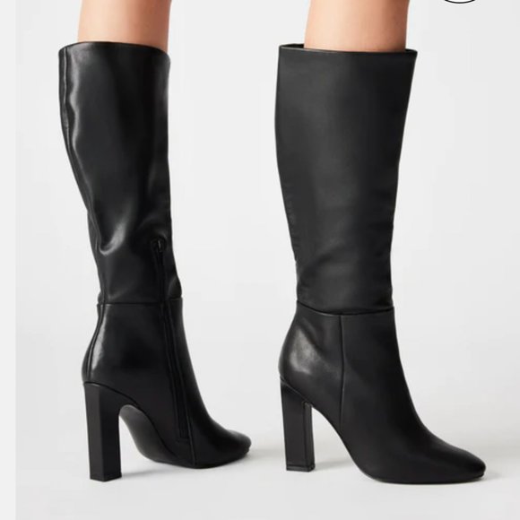 Steve Madden ARCHERS Black Leather Boots - Picture 5 of 13